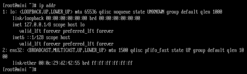 centos7系統(tǒng)服務(wù)器 查看網(wǎng)卡信息